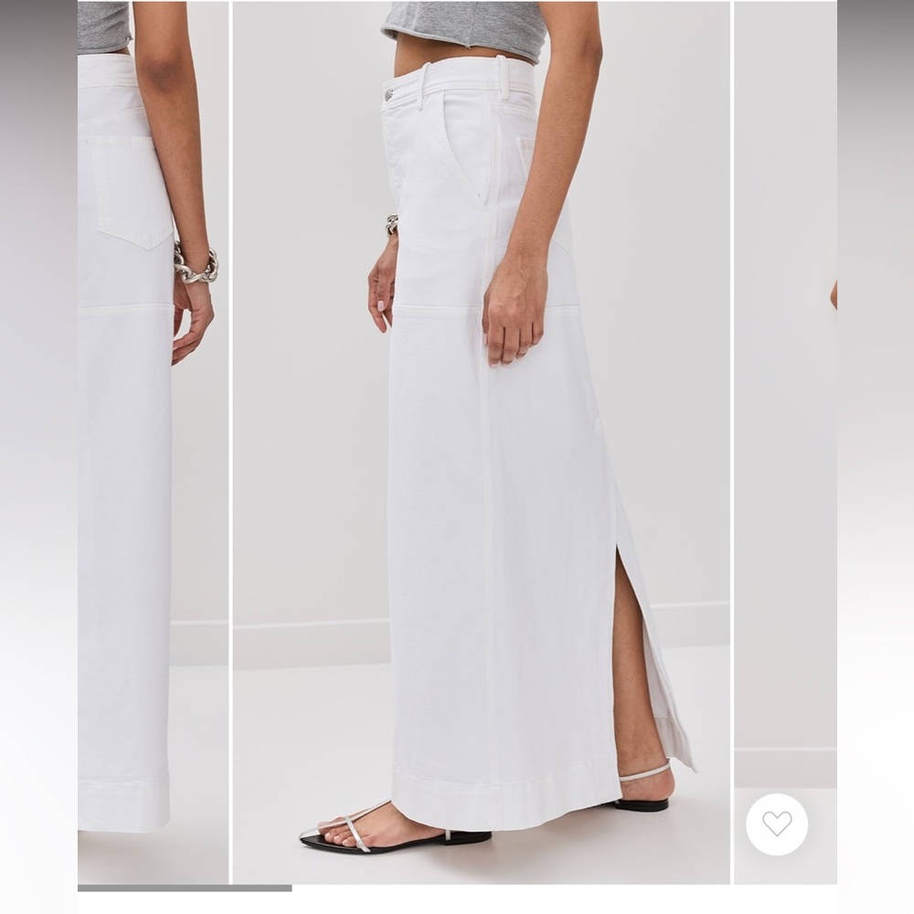 A.L.C. White High-Waist Maxi Skirt - Picture 3 of 6